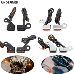 For Harley Sportster Mini LED Turn Signal Light Handlebar Indicator Blinker Lamp XL883 1200 48 72 Forty-Eight Nightster Roadster