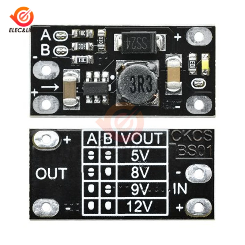 10Pcs 1.5A DC-DC Boost Step Up Converter Module 5V 8V 9V 12V LED Indicator Voltage Regulator 3.7V Lithium Battery Boost Board