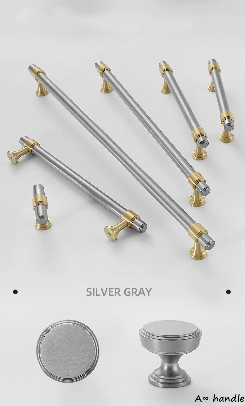 Modern Cabinet Door Handle Cabinet Pulls Drawer Knobs Furniture Hardware  Door Knobs and Handles Brass Handle