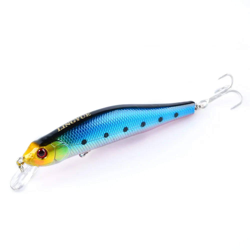 1Pcs 10cm/11.4g Minnow Fishing Lure Floating Artificial Bait Hard Crankbait Wobblers Tackle Pesca Far-casting Magnet System