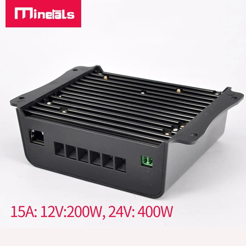 15A تحكم MPPT لوحة طاقة شمسية جهاز التحكم في الشحن 12 فولت 24 فولت ل مختومة هلام AGM الفيضانات مع LCD الجهد والكمية العرض