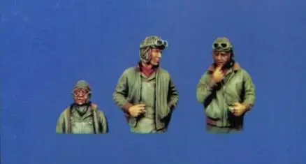 1/35 WWII U.S Tank Crew (3 Resin Figures/Set) Box Packing VERLINDEN #134 Unassembled Uncolored