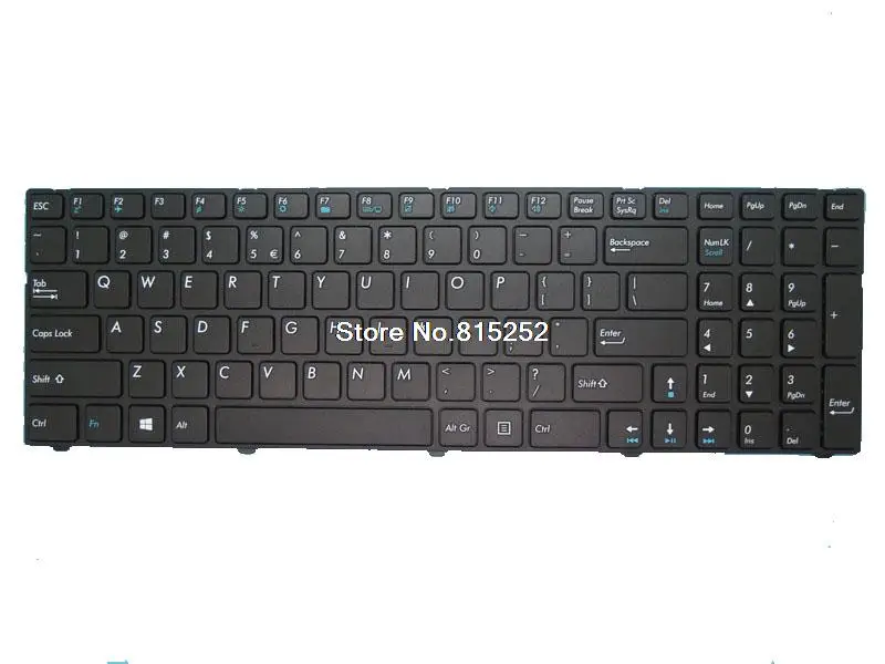 

Laptop Keyboard For ByteSpeed C15b United States US New Black With Frame