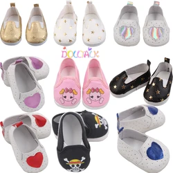 Sapatos de boneca artesanal, roupas feitas à mão do capitão aquecimento, 7cm, mini sapatos para 18 tamanhos americano e 43cm bebê recém-nascido, & menina, acessórios de bonecas