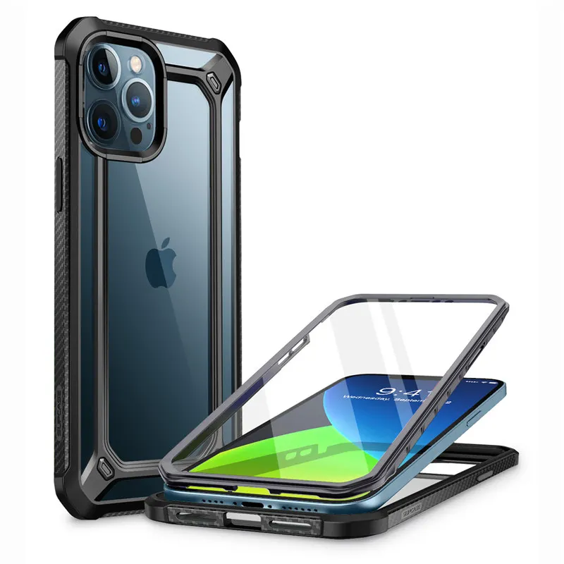 For iPhone 12 Pro Max Case 6.7 inch (2020 Release) SUPCASE UB EXO Pro Hybrid Clear Bumper Cover WITH Built-in Screen Protector