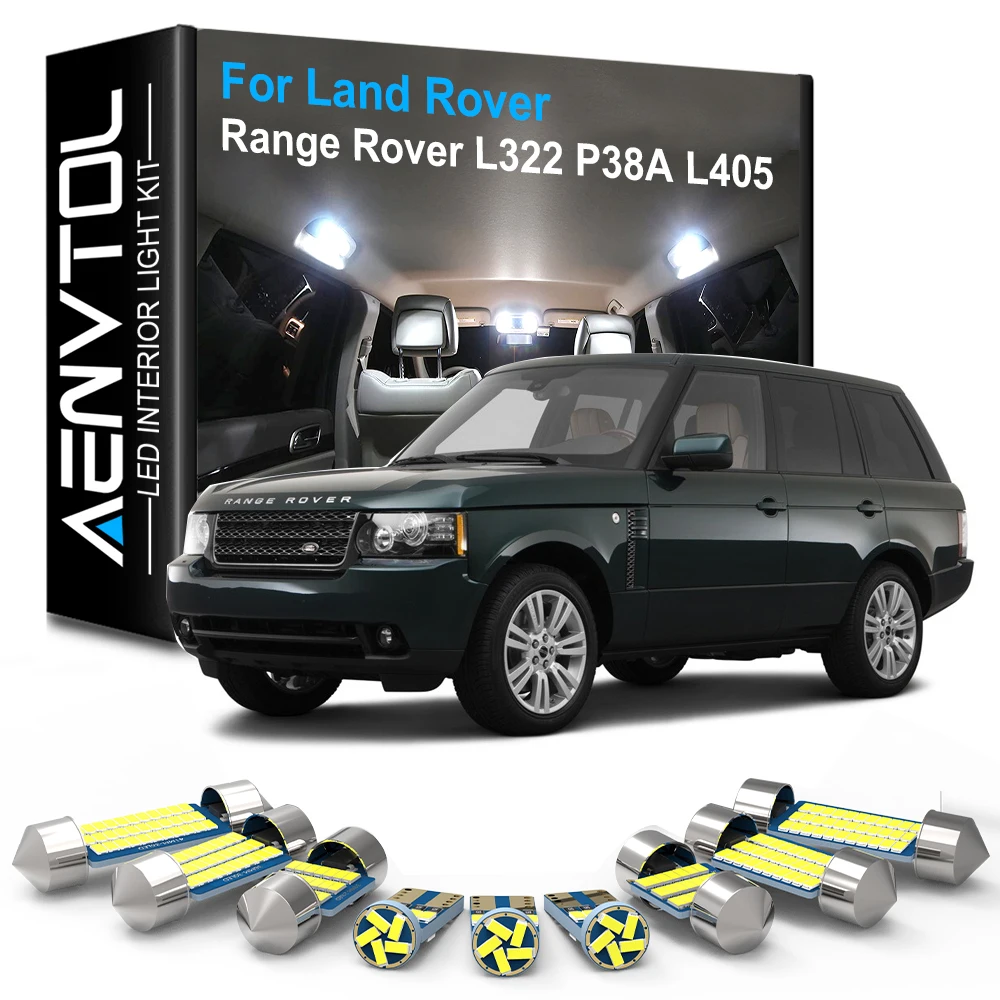 AENVTOL Canbus Indoor Light LED For Land Rover Range Rover L322 P38A L405 1995 1996 1998 2002 2004 2006 2007 2009 2012 2014 2017