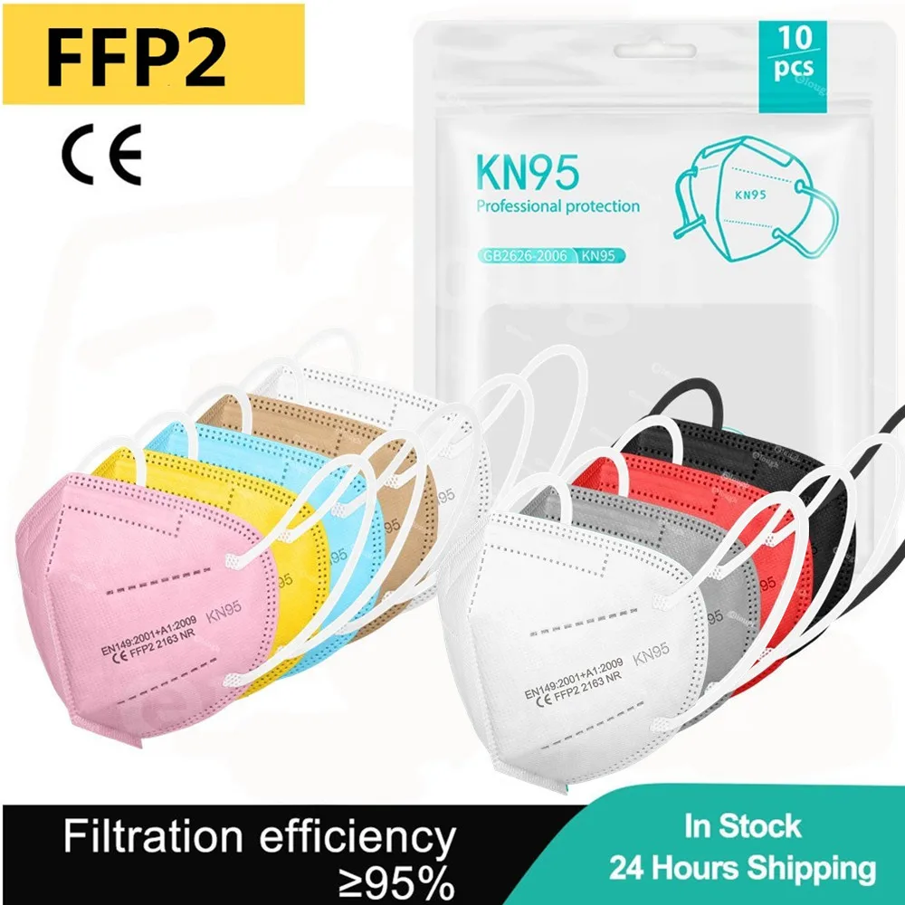 

ffp2 mascarillas fpp2 homologadas colores ffp2mask 5 Layers FP2 mascarillas kn95 certificadas KN 95 face mask Adult masque ffp 2