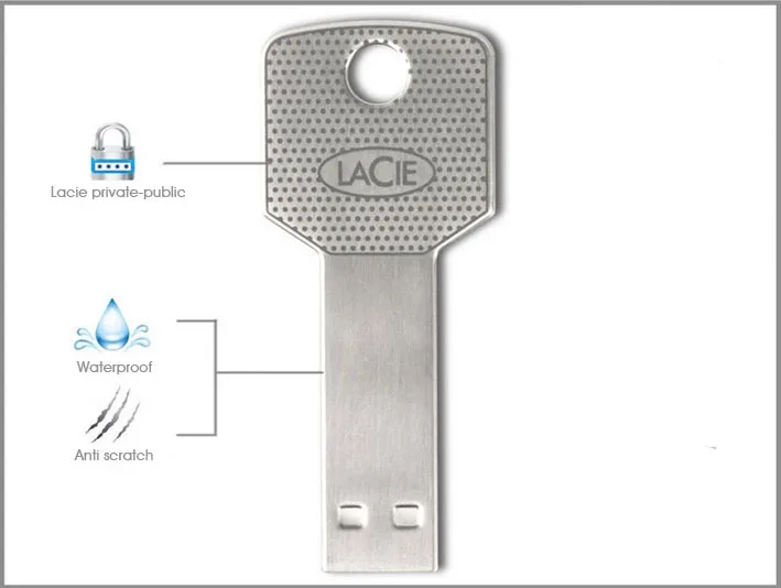 lacie key usb flash drive 4GB 8GB 16GB 32GB 64GB metal pen drive 128GB 256GB memory stick waterproof pendrive u stick