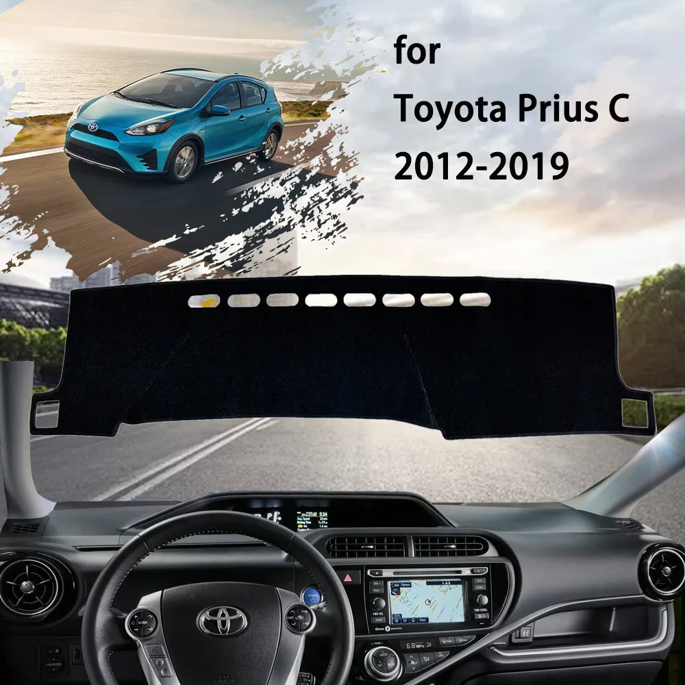 

Car Dashboard Cover Dashmat Nonslip Cushion Sunshade Pad for Toyota Prius C Aqua NHP10 2012 2013 2014 2015 2016 2017 2018 2019