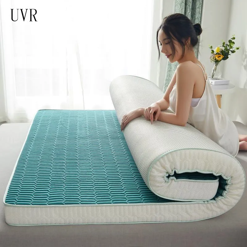 UVR Summer Natural Latex Mattress High Density Memory Foam Filling Tatami Comfortable Bed Employee Dormitory Mattress Help Sleep