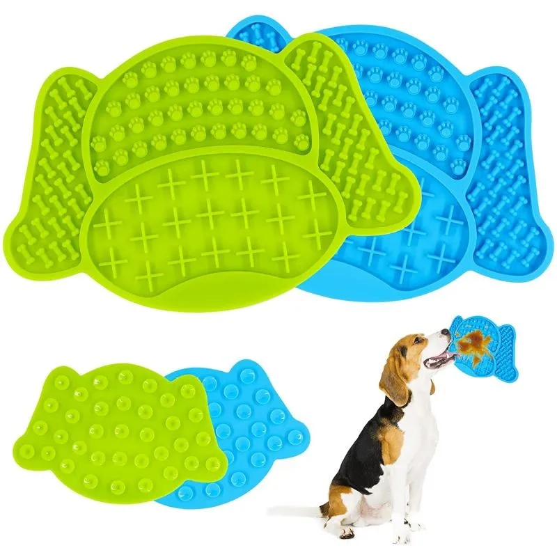 

Dog Licks Mat Silicone Pad Pet Accessories For Puppy Feeder Lick Slow Feed With Suction Bath Training Boredom Anxiety Reduction