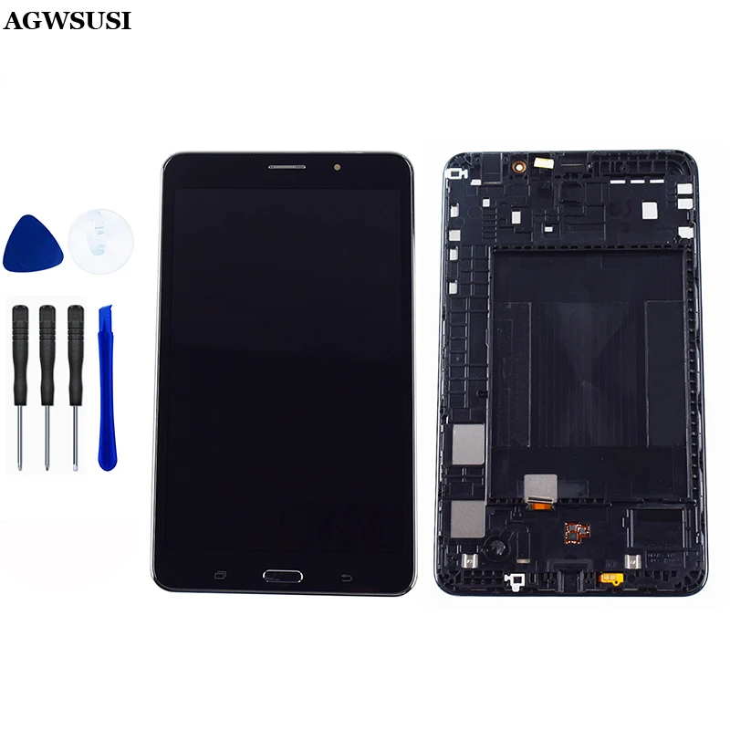 

LCD For Samsung Galaxy Tab 4 7.0 T230 SM-T230 T231 SM-T231 LCD Display Screen Touch Screen Digitizer Sensor Assembly With Frame