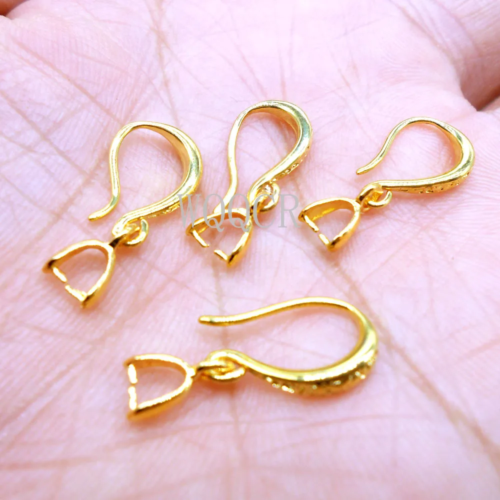 

Top Quality 18K Gold Hook DIY Earring Parts Matte Surface Findings for Jewelry Making Component Accessories Wholesale 50PCS