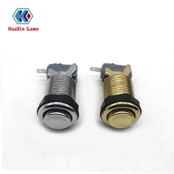 Plated Push Button Micro Switch for Arcade Machine, Happ Style, Silver, Gold, PC, Raspberry Pi, Pandora Box Games, Mame Jamma