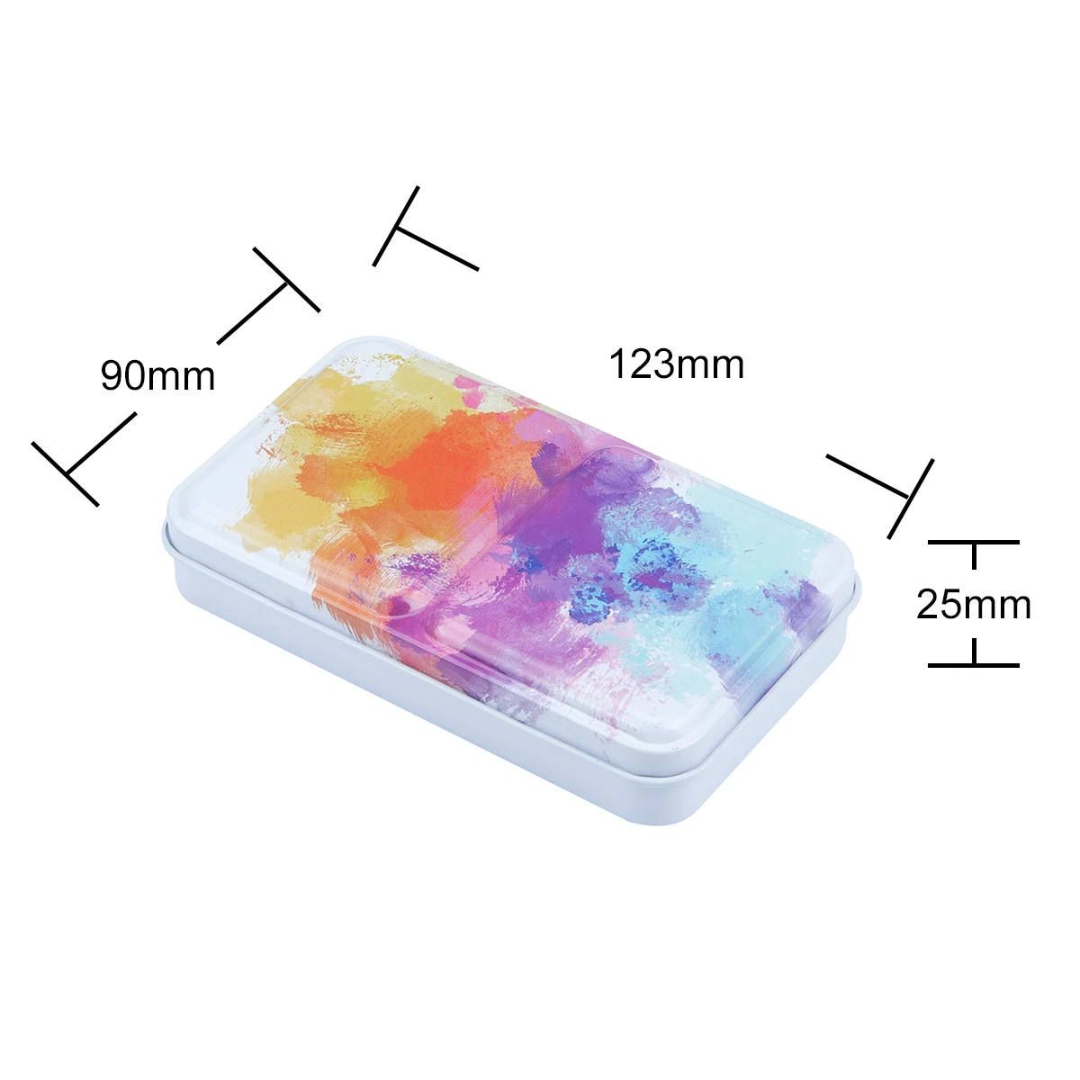 SeamiArt 12Color Tin Box Solid Watercolor Candy Color Water Color Paint for Cartoon & Portraits Painting Drawing Art Supplies