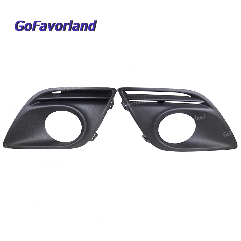 

Pair Front Left Right Lower Bumper Foglight Grille Plastic Black 30763415 30763416 For Volvo XC60 2010 2011 2012 2013