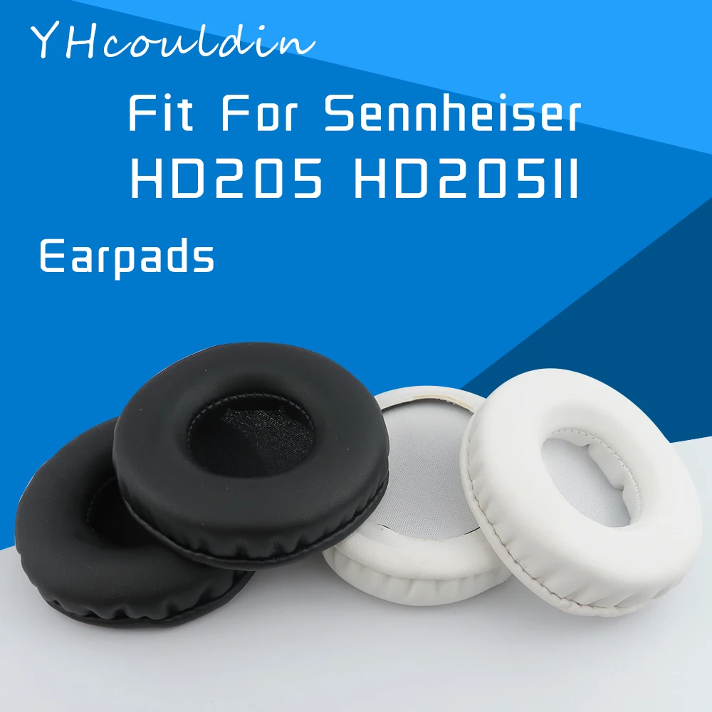 YHcouldin Earpads For Sennheiser HD205 HD205II Headphone Accessaries Replacement Wrinkled Leather