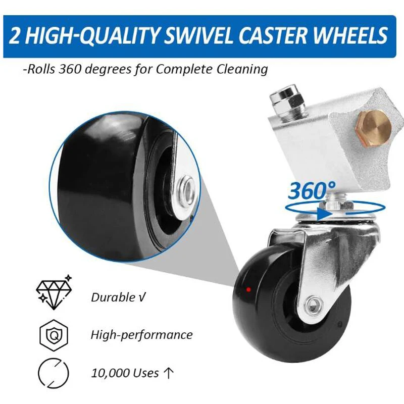 High Pressure Washer Road Cleaning Electric Washer Seven Nozzles Car Cleaning 1/4\