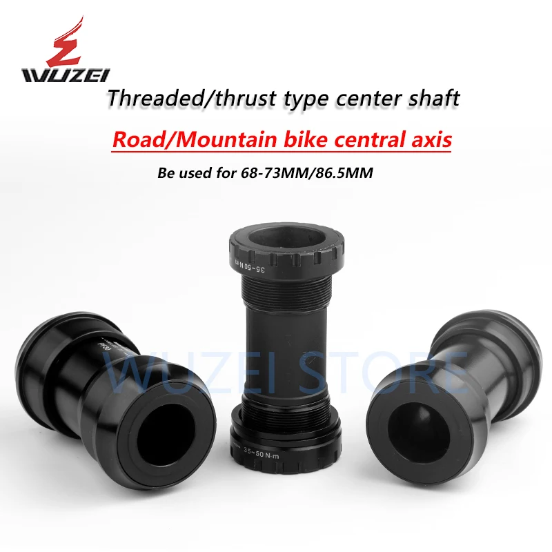 WUZEI Sealed Bearing BB30 BB91 PF30 DUB 24/29mm MTB Mountain ROAD Bicycle Press-in Thread Bottom Bracket BB Axis For SRAM