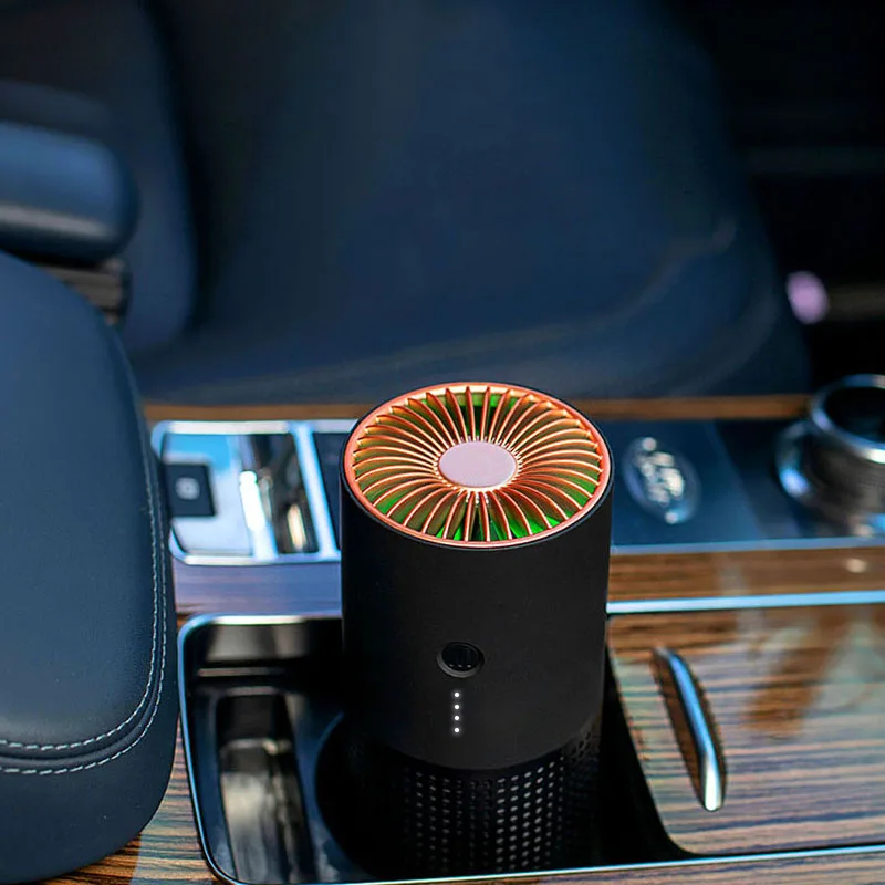 الأبيض دولفين AP02 سيارة ذكية صغيرة لتنقية الهواء إزالة الفورمالديهايد الأيونات السالبة مع فلاتر هيبا الأنظف لمكتب سيارة المنزل