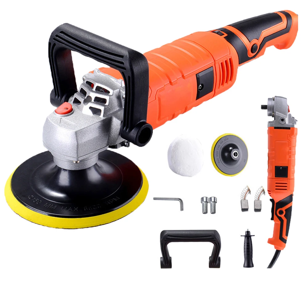 Máquina de Polimento Elétrico Polisher Carro Polonês Moedor Polisher Prego Ferramentas Elétricas Móveis Automóvel Polimento Ferramenta 1580w 220v