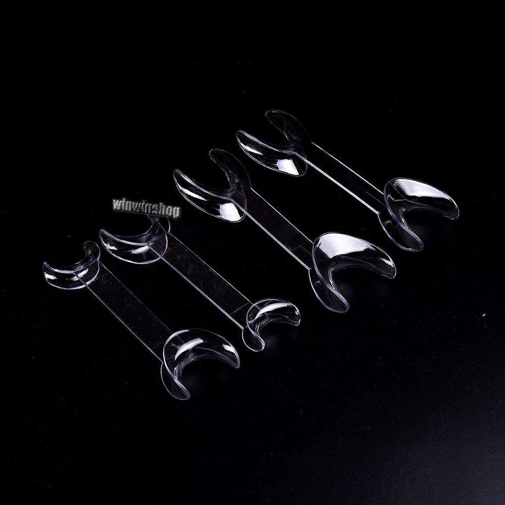 

4pcs Intraoral Orthodontic Cheek Retractor T shape Dental Equipment Clear Mouth Opener