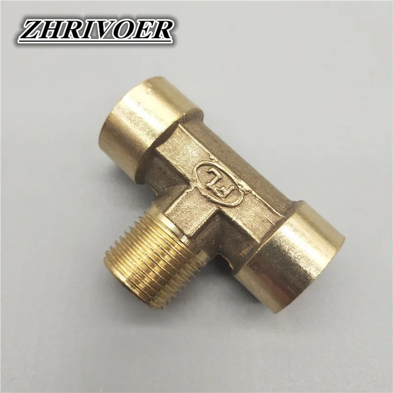 Pnömatik Sıhhi Tesisat Pirinç boru bağlantı parçası Erkek/Dişi Konu 1/8 \