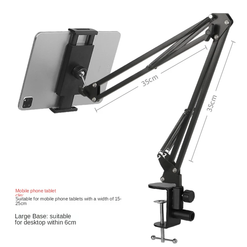 Pemegang Ponsel Malas Tablet Samping Tempat Tidur Multifungsi Fleksibel 360 Klip Pemegang Ponsel Tempat Tidur Malas Braket Meja Berdiri Tegakan
