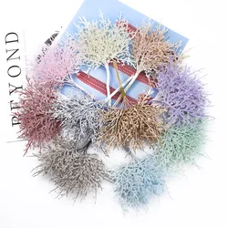 10/30 pezzi MINI rami multicolori albero di natale matrimonio fiori decorativi ghirlande vasi per decorazioni per la casa piante artificiali