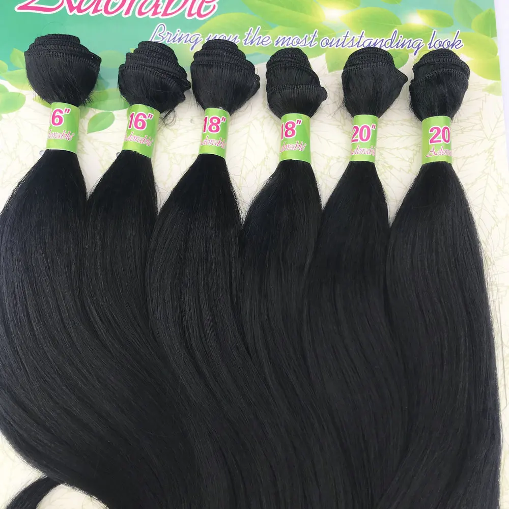 Adorable Packet Synthetic Hair Weaves Hook Body Wave,Ombre Color Heat Resistant Fiber Hair Extensions Vivid 6pcs/Lot