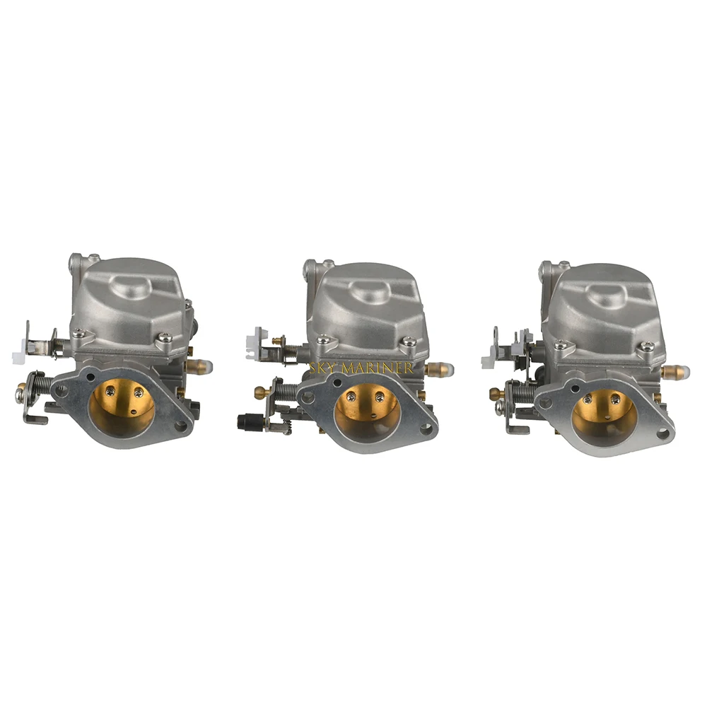 688-14301-08 Carburetor Assy (3pcs) For Yamaha 2T 50HP 75HP 85HP boat engine Replacement parts for outboard engine 688-14301