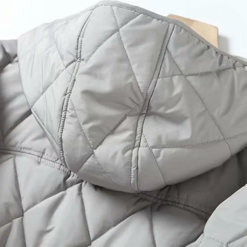 Winter Quilted Coats Women Parkas Single-breasted Thermal Winter Down Coat Women Hooded Puffer Jacket Overcoat пальто женское