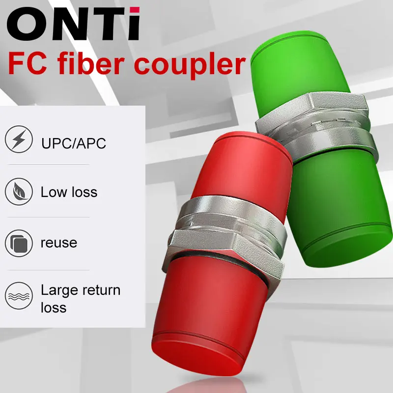 

ONTi-Type D Single Mode Fiber Coupler, FC Circular Flange, FC Connector, FC UPC Small D Fiber Optic Adapter, Square FC APC