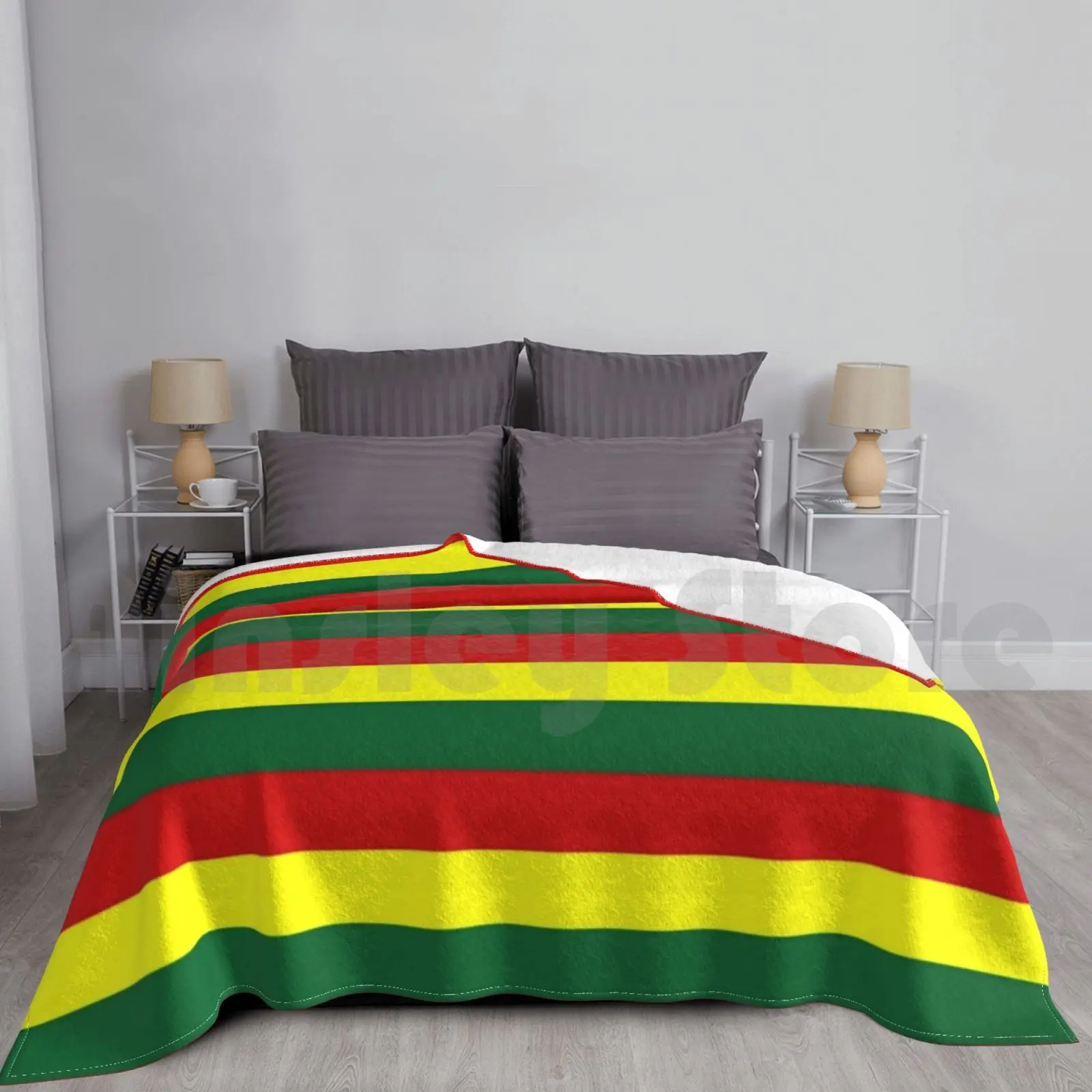 Bolivia Guinea Flag Grenada Mali Senegal Portugal Stripes Blanket For Sofa Bed Travel Bolivia Guinea Flag