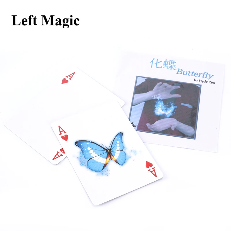 

Butterfly The Card - Card Magic Tricks Close Up Street Magic Accessories Stage Party Magic Props Fun Gimmick Mentalism