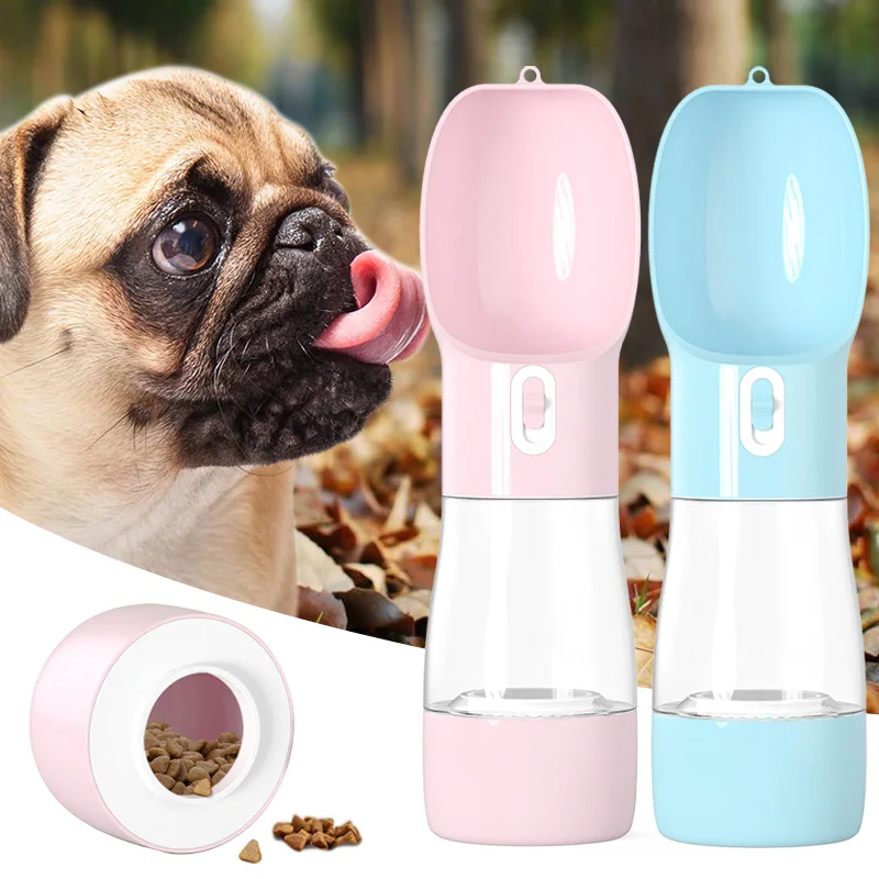 Multifunction Dog Food Water Feeder Portable Pet Dog Water Bottle Drinking Bowl Puppy Cat Water Dispenser Pet Products Wholesale