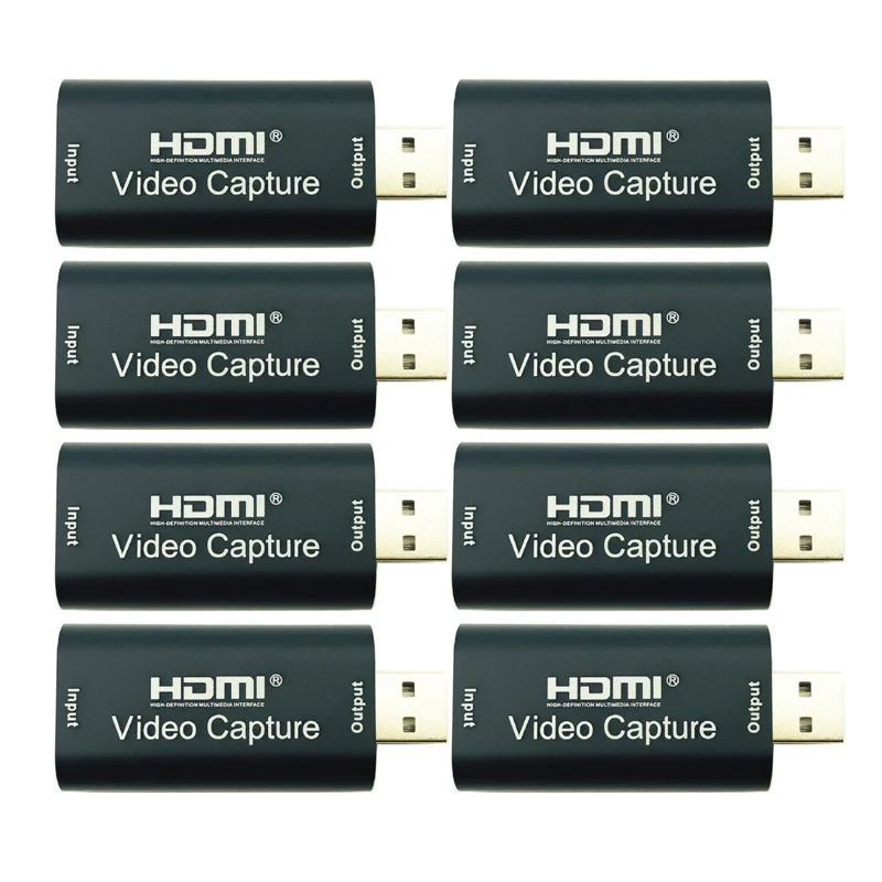 Tarjeta de captura de vídeo HDMI, dispositivo de captura de juegos USB 2,0, caja de grabación de Streaming en vivo para PC, PS4, cámara HD