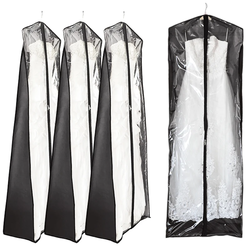 1 PCE Non-woven For Wedding Dress Dust Cover For Bridal Garment Hanging Storage Bag Clothing Dust-proof Bag