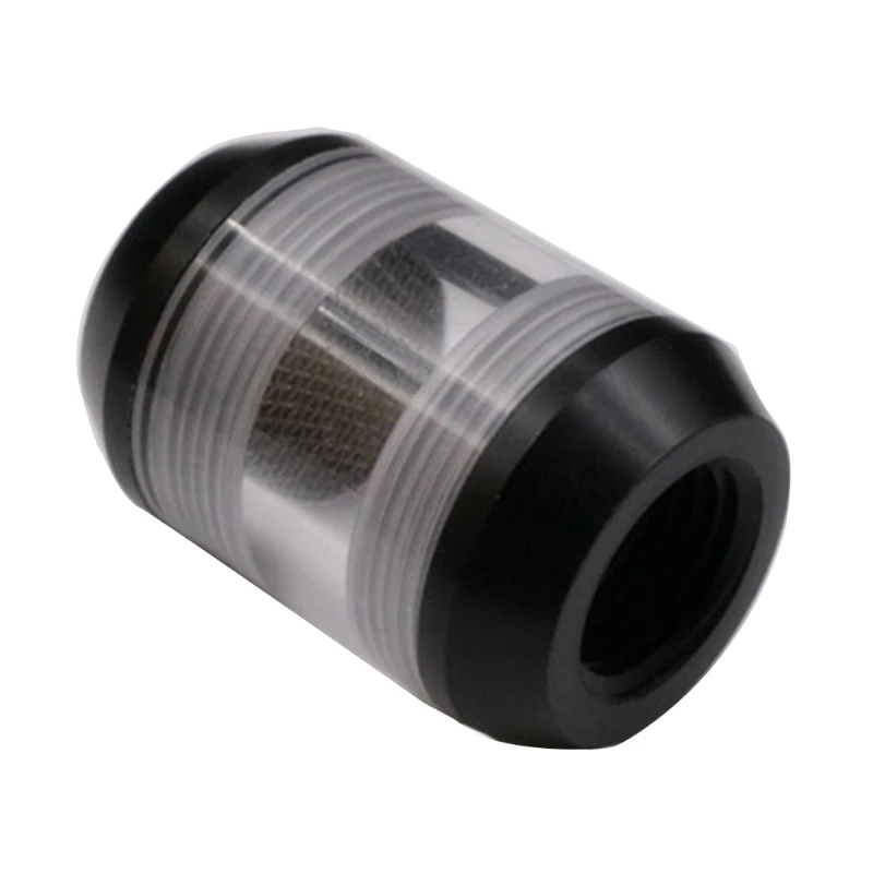K1KF G1/4 ''Filter Meter Aliran Pendingin Air Benang Dalam G1/4 Filter Berbentuk Corong Layar Halus Pendingin Komputer