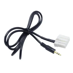 Samochód dla mazdy 3 kabel Audio dla mazdy 6 B70 MX5 RX8 przewód AUX samochód 3.5mm kabel AUX Audio