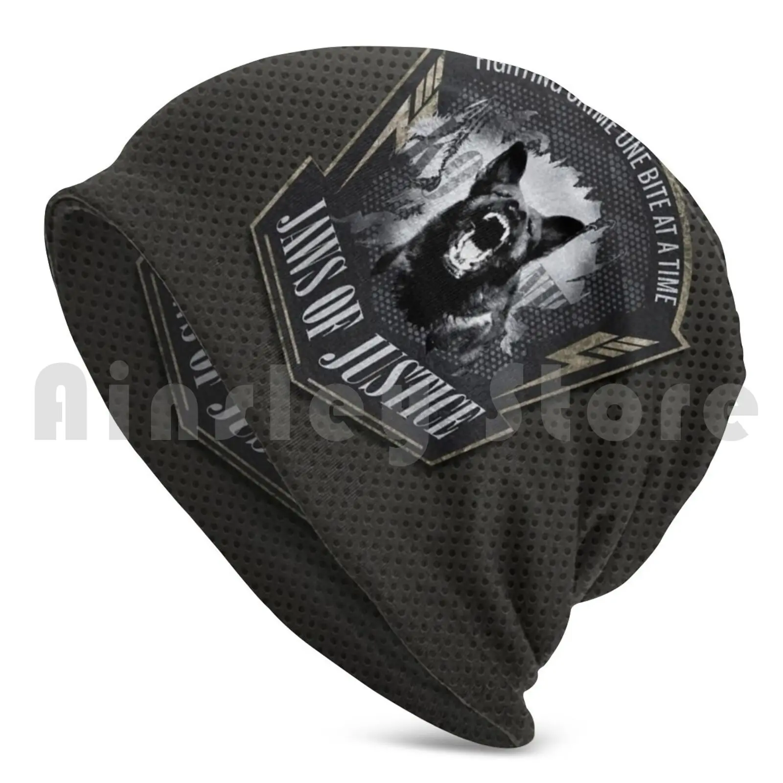 K-9 Unit-Police Unit-German Shepherd Beanies Knit Hat 2950 Beanies Print K9 Unit Working Dogs Schutzhund Gsd