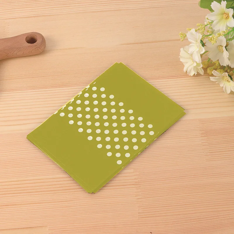 100 unids/lote de papel desechable para envolver dulces de turrón con puntos blancos y parte trasera dorada, papel de embalaje de azúcar para bautismo casero, papel de regalo nórdico