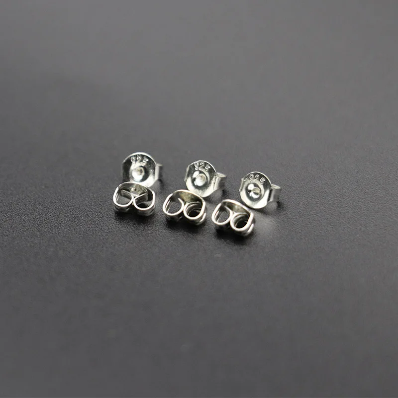 50 teile/paket 925 Sterling Silber Ohrringe Zurück Ohrring Stopper Erkenntnisse Für Stud Ohrringe Verschluss DIY Schmuck Machen Erkenntnisse – Detail 8