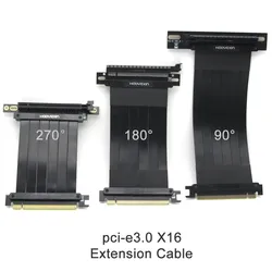 PCIE  Riser Cable Graphics Card Extension Cable PCI Express Riser Shielded Extender with antijam for GPU