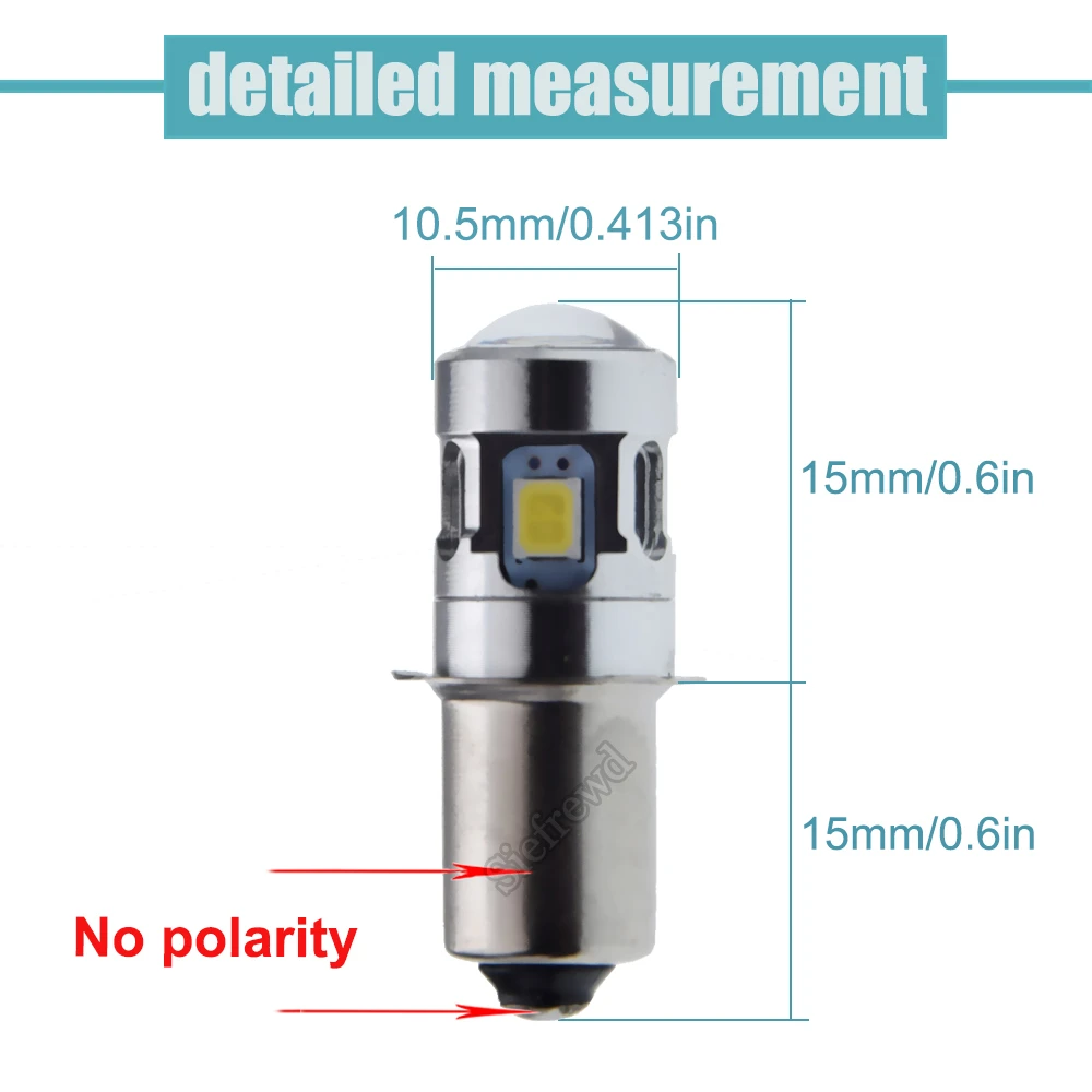 1Pcs P13.5S PR2 PR3 LED Upgrade Bulb 3V 4.5V 6V 9V 12V 18V For Maglite Flashlight Torch Searchlight Head Lamp Replace Lighting