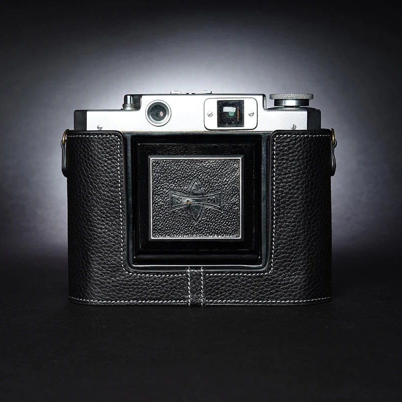 Ręczny aparat fotograficzny skórzana torba ze skóry bydlęcej Body BOX Case dla MAMIYA 6 SIX Camera rękaw ochronny podstawa shell