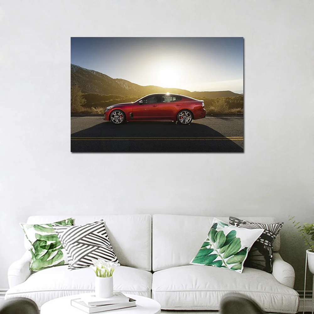 Wall Art Canvas Painting Kia Stinger GT Cars Posters and Prints Wall Picture For Living Room Decor