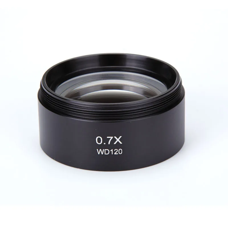 High Quality 0.3X 0.5X 0.7X 0.75X 1X 1.5X 2X Barlow Lens Stereo Microscope Lens Accessories Auxiliary Objective Lens 48mm Thread