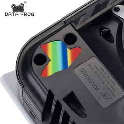 DATA FROG-pegatina de vinilo personalizada para PlayStation 5, calcomanía de piel para controlador de CD de disco PS5, logotipo de Consola Digital, pegatina de Host Flim