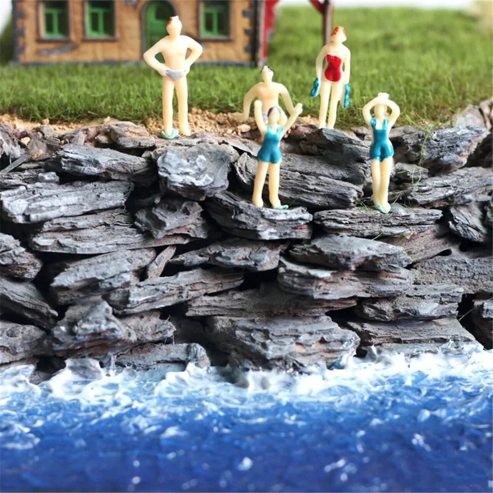 1:100 skala Modell Schwimmen Figuren Für Diorama Tiny Schwimmen Pool Landschaft, Der 2cmtiny Modell Sport Mann Für Miniatur Landschaft